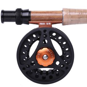 Kylebooker Fly Fishing Reel Large Arbor with Aluminum Body Fly Reel 3/4wt 5/6wt 7/8wt (Color: Black, size: 3/4Wt)