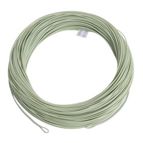 Kylebooker WF3F-WF8F WITH WELDED LOOP Fish Line Weight Forward FLOATING 100FT Fly Fishing Line (Color: Moss Green, Line Number: )